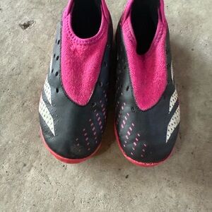 Kids Black and Pink Shoes